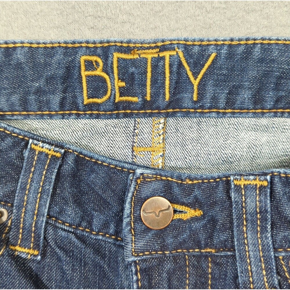 Kimes Ranch Jeans Women's 0x34 Blue Betty Mid Rise Boot Denim Western Cowgirl